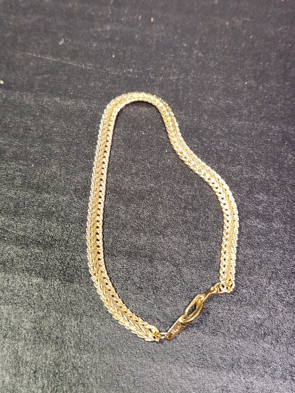14k & 925 Sterling Silver Italy Women’s Double Strand Rope Chain Bracelet